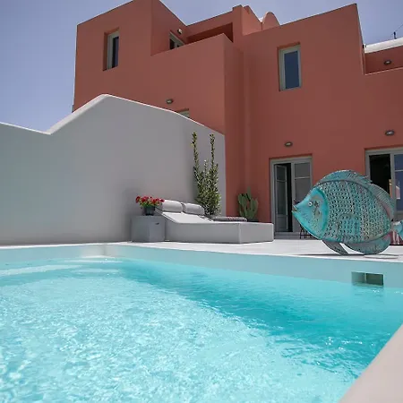 Villa Superior Santorini 2 Bedroom Private Jetted Pool Amazing Sea And Sunset Views Finikia